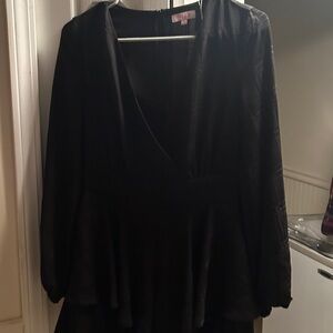 Pink Lily Black Textured Dress size small women’s very short